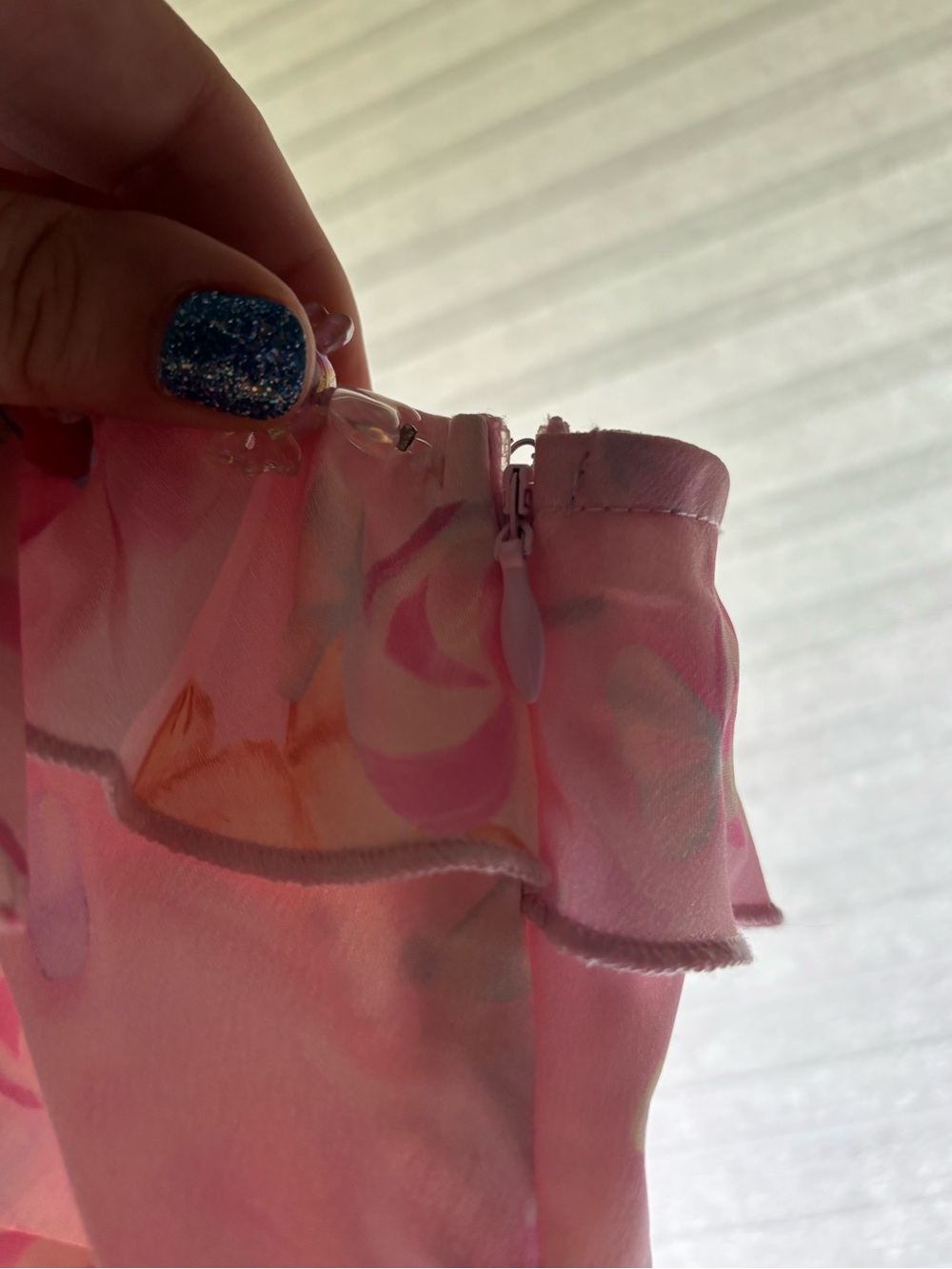 Sugar Thrillz Sheer Pink Teddy Slip with Ruffle Trim NEW WITH TAG Size 2X - Picture 6 of 7